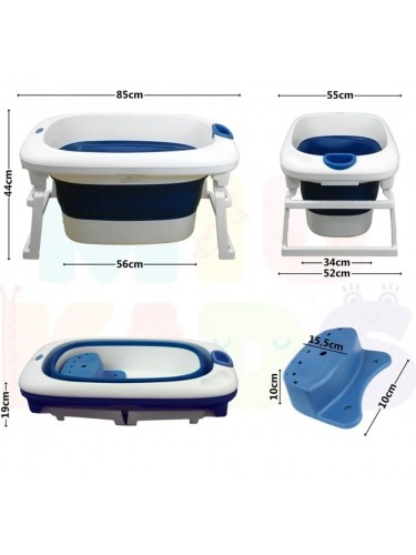 Banheira Ofurô Luxo - Infantil Azul 210 litros