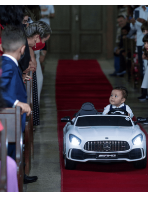 Carrinho Elétrico Infantil Mercedes Benz Amg branco