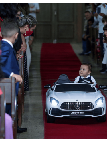 Carrinho Elétrico Infantil Mercedes Benz Amg branco