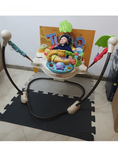 Jumperoo Fisher Price Selva Animais da Savana Musical