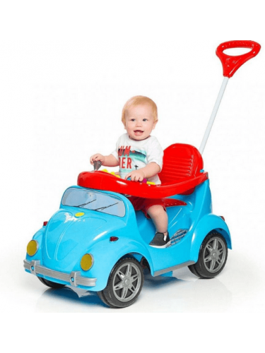 Carrinho Pedal Passeio ATÉ 20KG Fusca Azul