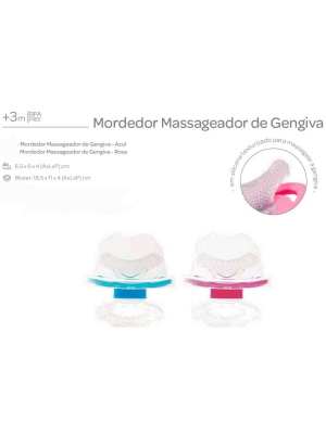 COMPRA - Mordedor Massageador de Gengiva - Azul BPA Free