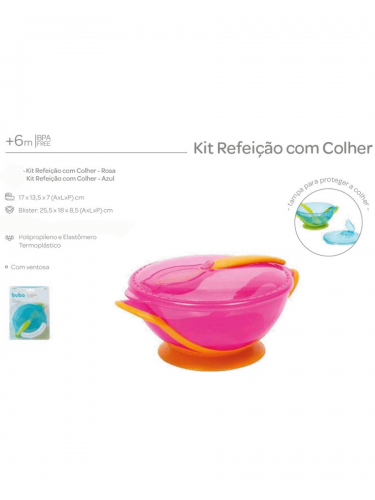 COMPRA - Kit Refeição com Colher - Azul