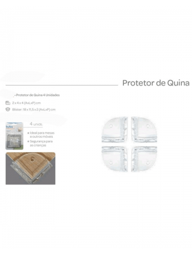 COMPRA - Protetor de Quina 4 Unidades 