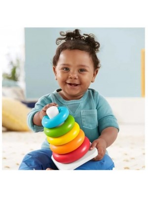 COMPRE - Pirâmide Argolas De Empilhar Didática Ecológica Fisher-price