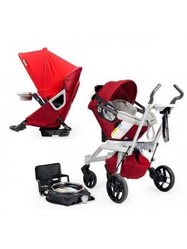 0 - Carrinho baby tradicional e com bebê conforto Orbit Baby 360 graus, até 18kg