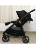 7 - Carrinho Baby Jogger City Versa. posição de bebê conforto e, também, fica de frente para os pais